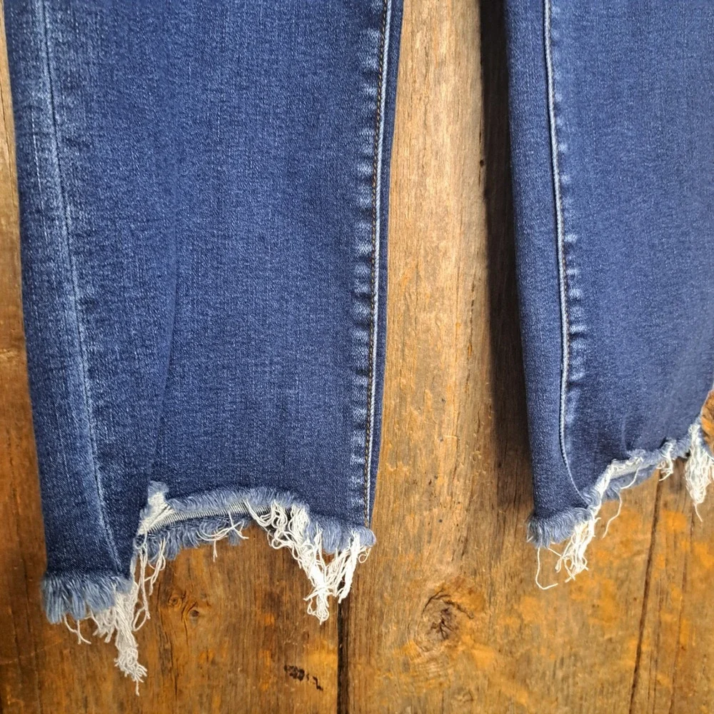 Western Indie Vervet Chemical Mood High Rise Ankle Kick Flare Jeans Womens 30